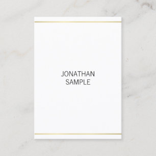 Modern Professional Gold Look Sleek Classy Design Business Card