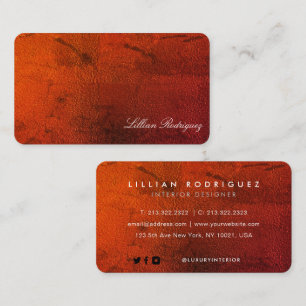 Modern Professional Gradient Red Abstract Business Card