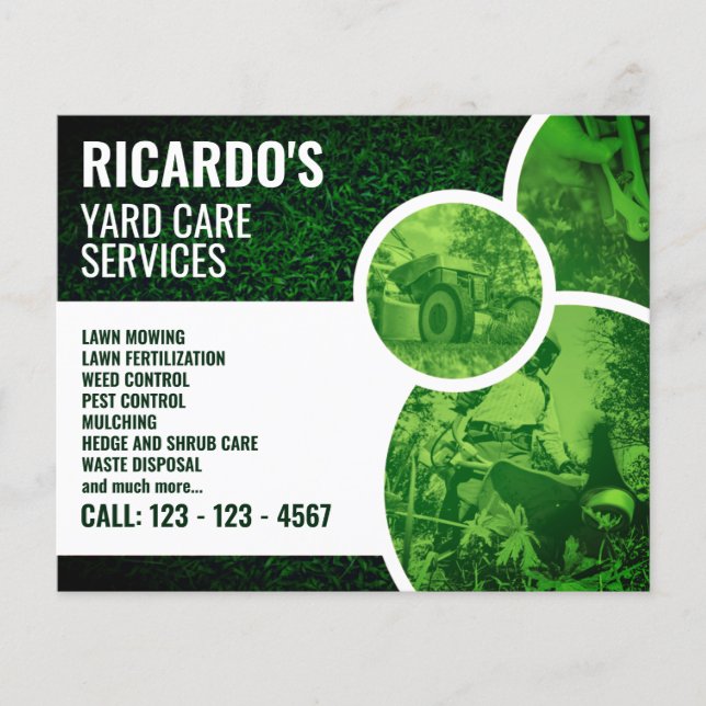 Modern professional green  flyer (Front)