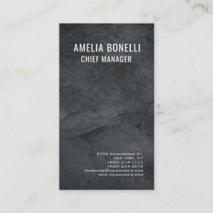 Modern Professional Grey Simple Business Card