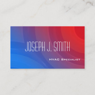 Modern Professional HVAC Business Cards