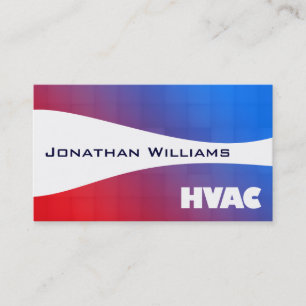Modern Professional HVAC Business Cards