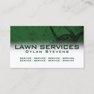 Modern professional lawn care  business card