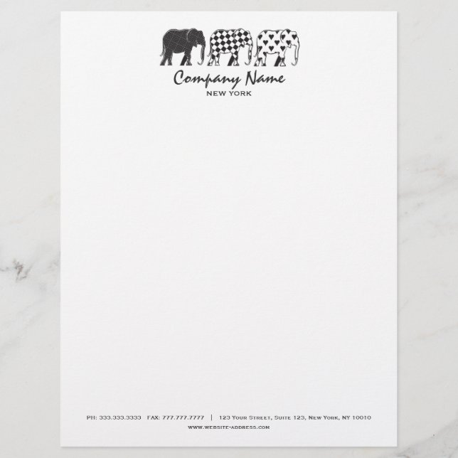 Modern Professional Letterhead Template (Front)
