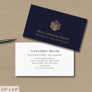 Modern Professional Luxury Gold Logo Business Card