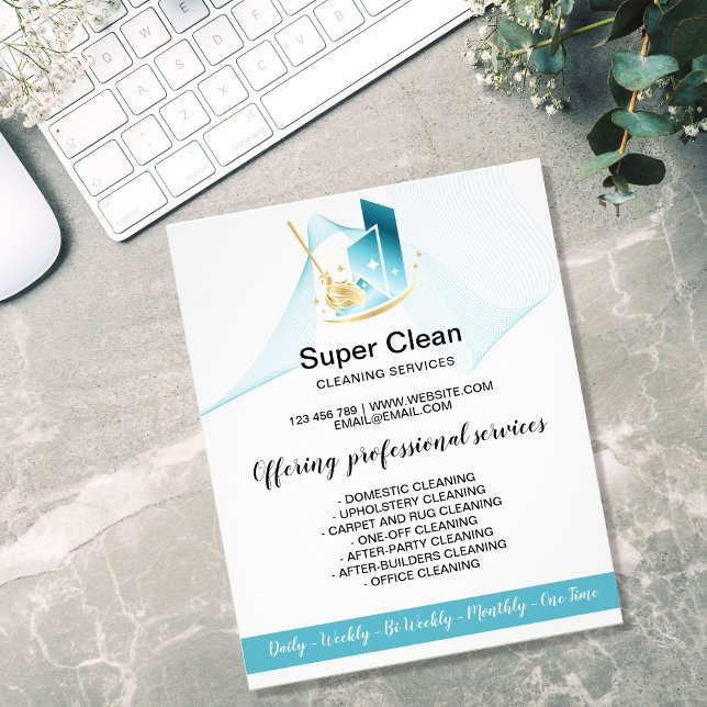 Modern Professional Maid Cleaning Commercial House Flyer (Creator Uploaded)