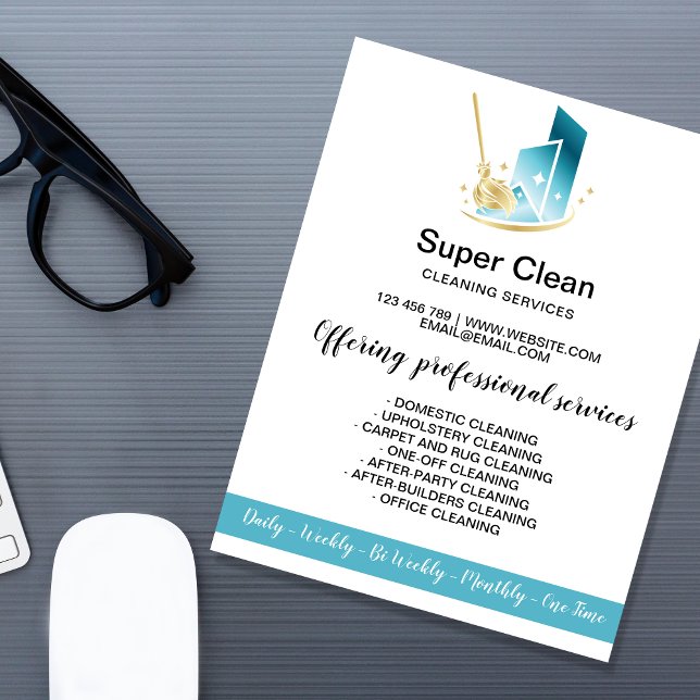Modern Professional Maid Cleaning Commercial House Flyer (Creator Uploaded)