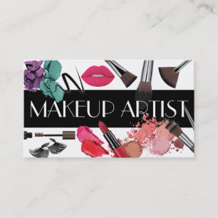 Modern & Professional Makeup Artist Business Card