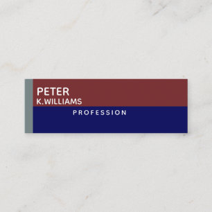 modern professional mini business card
