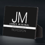 Modern Professional Minimal Design | Black & White Plaque<br><div class="desc">Modern,  fully customisable design template. Edit however you like!</div>