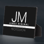 Modern Professional Minimal Design | Black & White Plaque<br><div class="desc">Modern, fully customisable design template. Edit however you like!</div>