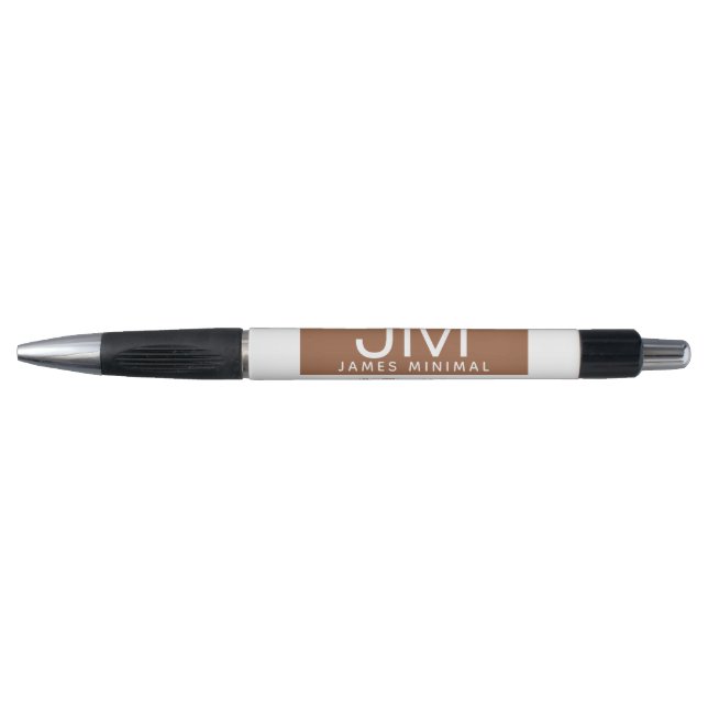 Modern Professional Minimal Design | Brown & White (Front)