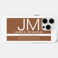 Modern Professional Minimal Design | Brown & White