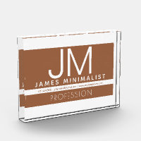 Modern Professional Minimal Design | Brown & White