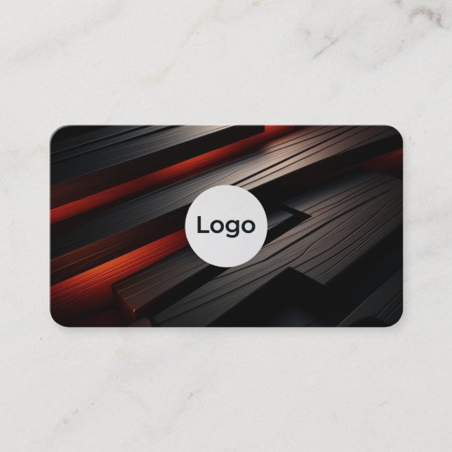 Modern Professional Minimal Logo Business Card (Front)