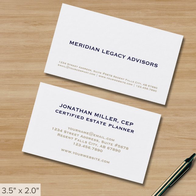 Modern Professional Minimalist Business Card (Creator Uploaded)