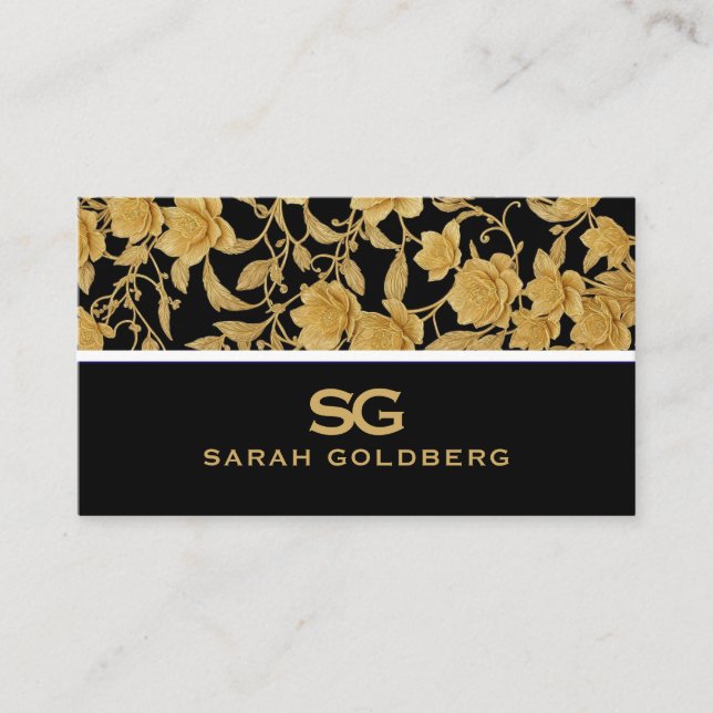 Modern Professional Minimalist Executive Generic B Business Card (Front)