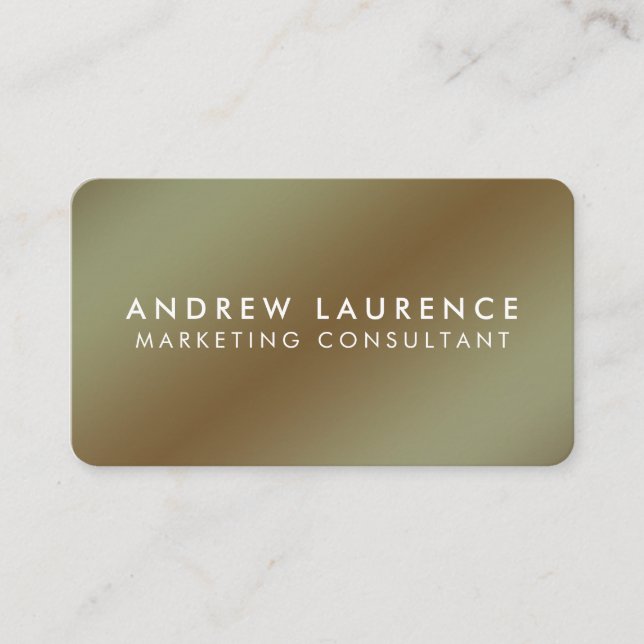 Modern Professional Minimalist Executive Generic B Business Card (Front)
