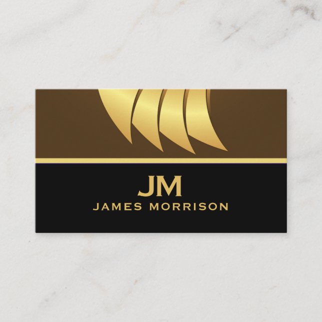 Modern Professional Minimalist Executive Generic B Business Card (Front)