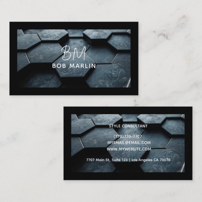 Modern Professional Minimalist Executive Generic Business Card (Front/Back)