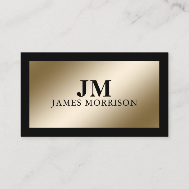Modern Professional Minimalist Executive Generic Business Card (Front)