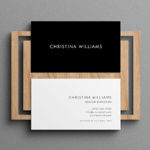 Modern Professional Minimalist Simple Elegant  Business Card