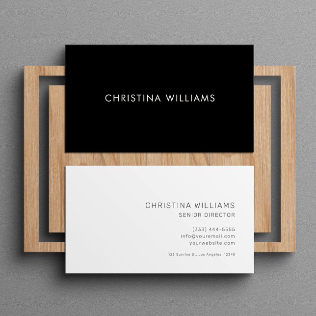 Modern Professional Minimalist Simple Elegant  Business Card (Modern Professional Minimalist Simple Elegant Business Card)
