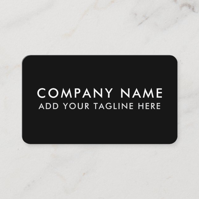 Modern Professional Minimalist Sleek Business Card (Front)