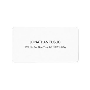 Modern Professional Minimalist Template Address Label