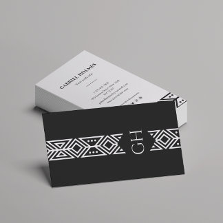 Modern professional Monogram Minimalist Business Card