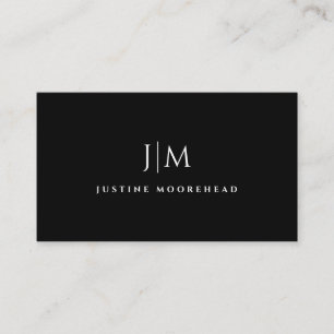 Modern Professional Monogram Minimalist  Business Card