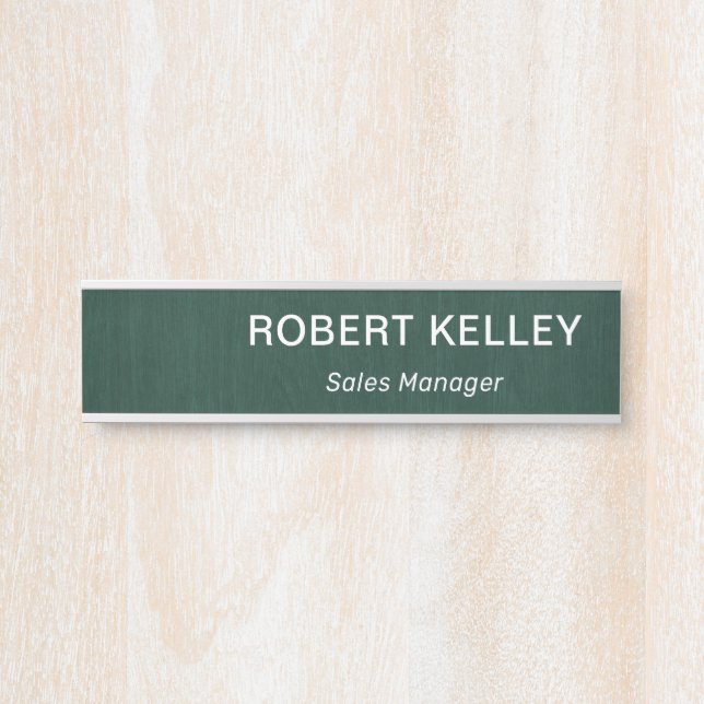 Modern Professional Name & Logo Office Door Sign (Front)