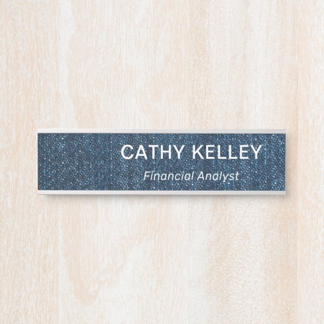 Modern Professional Name & Logo Office Door Sign (Front)