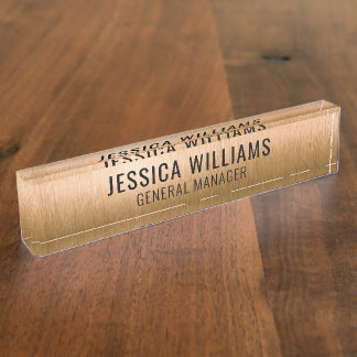 Modern Professional Name Plate