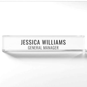 Modern Professional Name Plate