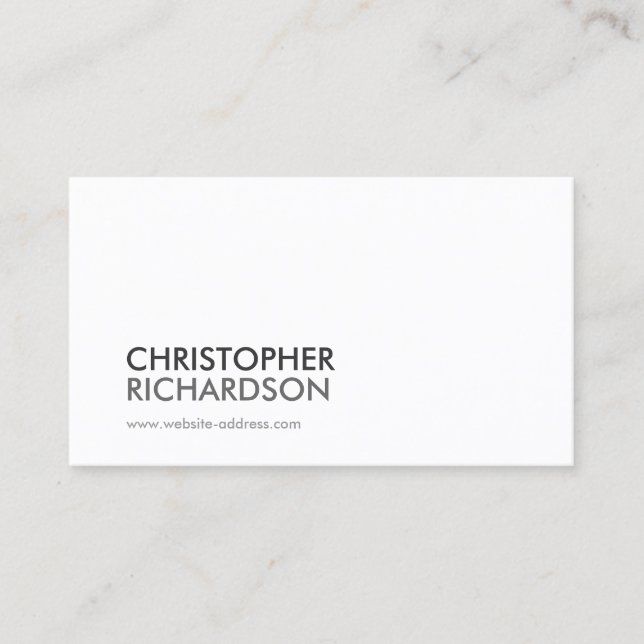 MODERN PROFESSIONAL No. 2 Business Card (Front)