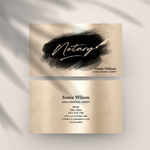 Modern Professional Notary Loan Signing Agent Business Card
