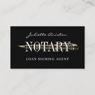 Modern professional notary public Business Card