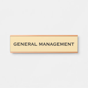 Modern Professional Office Door Sign