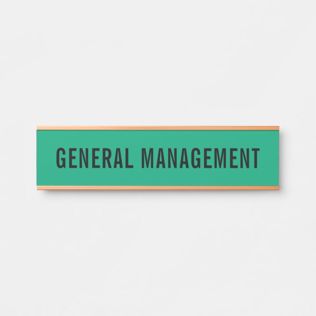 Modern Professional Office Door Sign (Front)