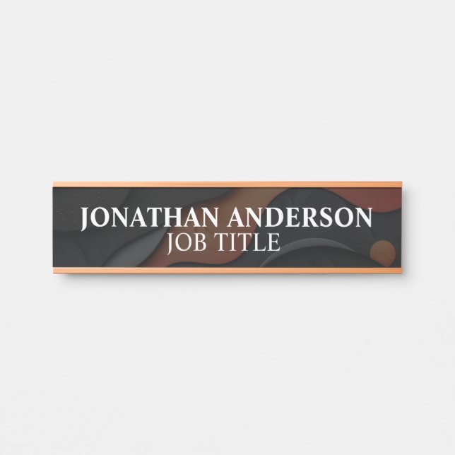 Modern Professional Office Door Sign (Front)