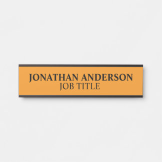 Modern Professional Office Door Sign