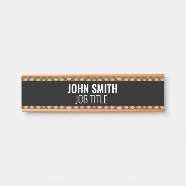 Modern Professional Office Door Sign (Front)