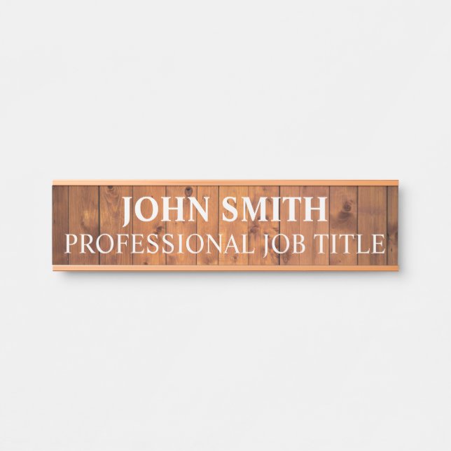 Modern Professional Office Door Sign (Front)