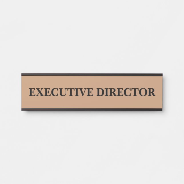 Modern Professional Office Door Sign (Front)