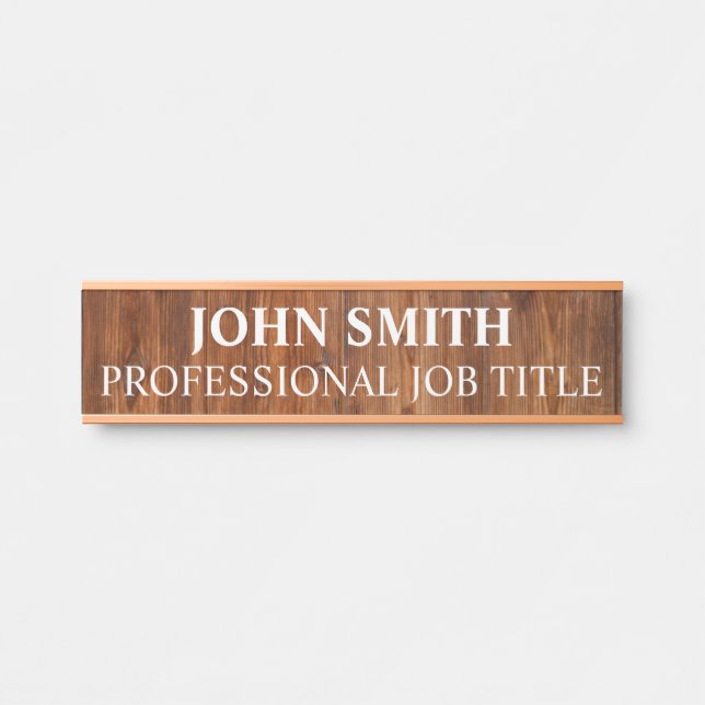 Modern Professional Office Door Sign (Front)