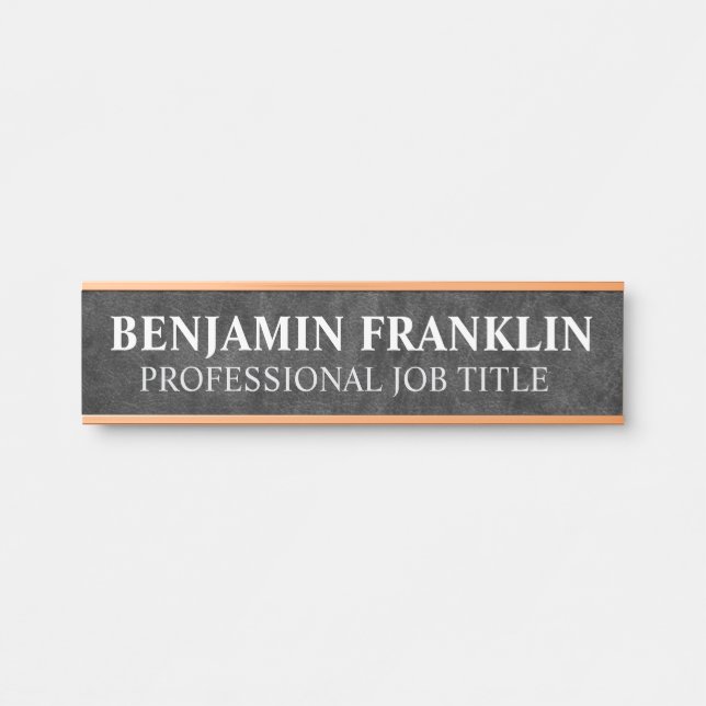 Modern Professional Office Door Sign (Front)