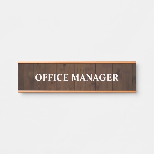 Modern Professional Office Door Sign (Front)