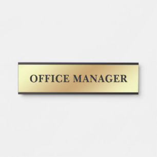 Modern Professional Office Door Sign