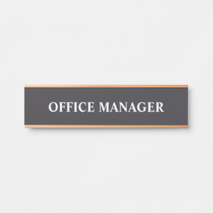 Modern Professional Office Door Sign